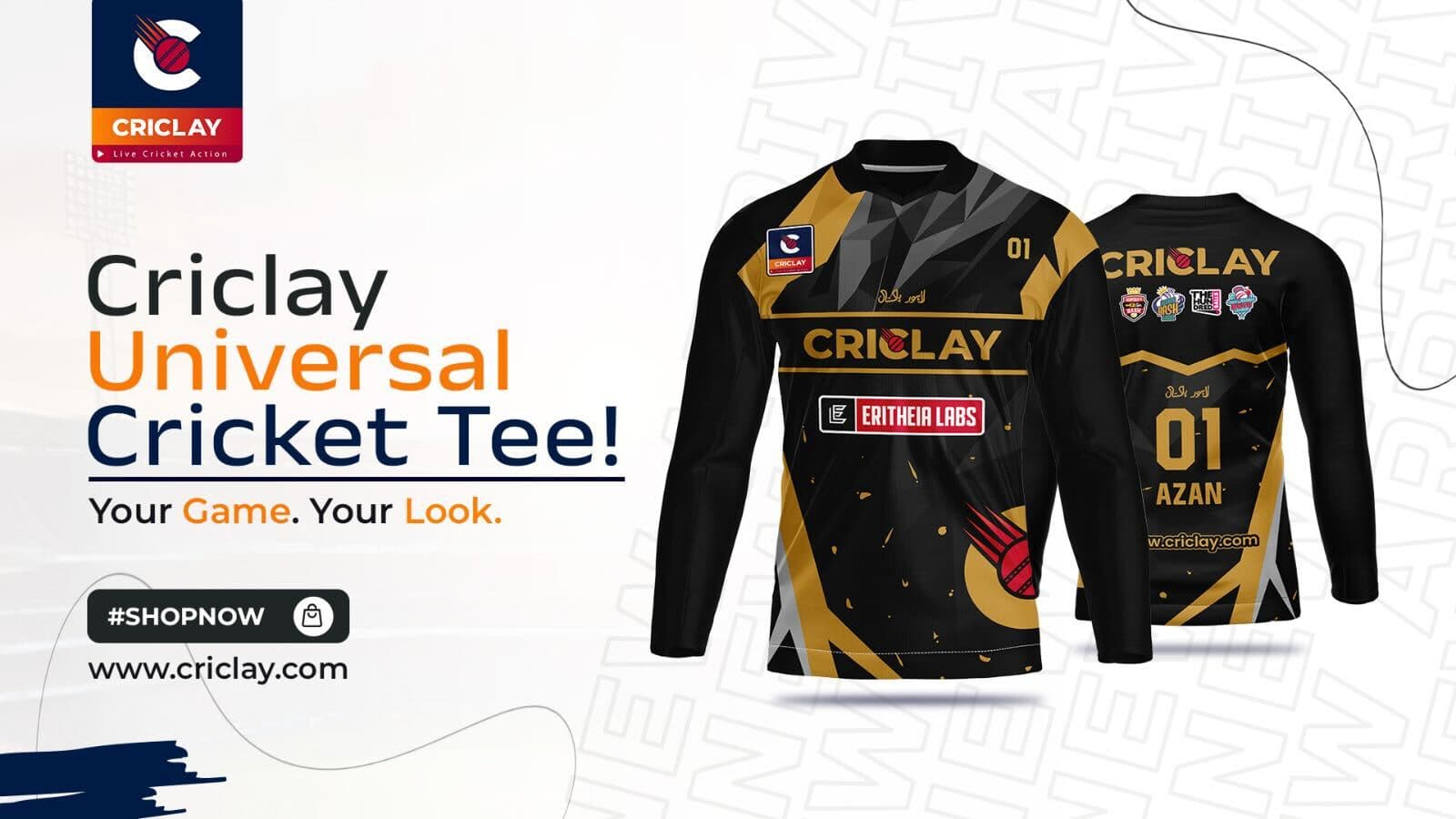Criclay Merchandise Banner